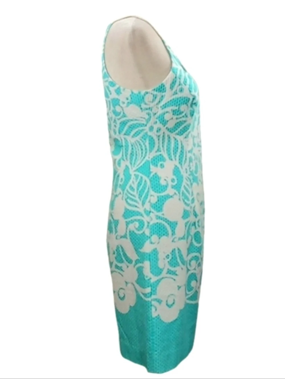 Lilly Pulitzer Pearl Halter Shift Dress Shorely Blue Pick Up Lines Border Sz 0 - Picture 7 of 14